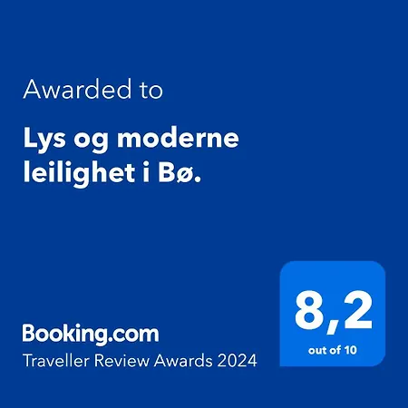 아파트 Lys Og Moderne I Bo. *